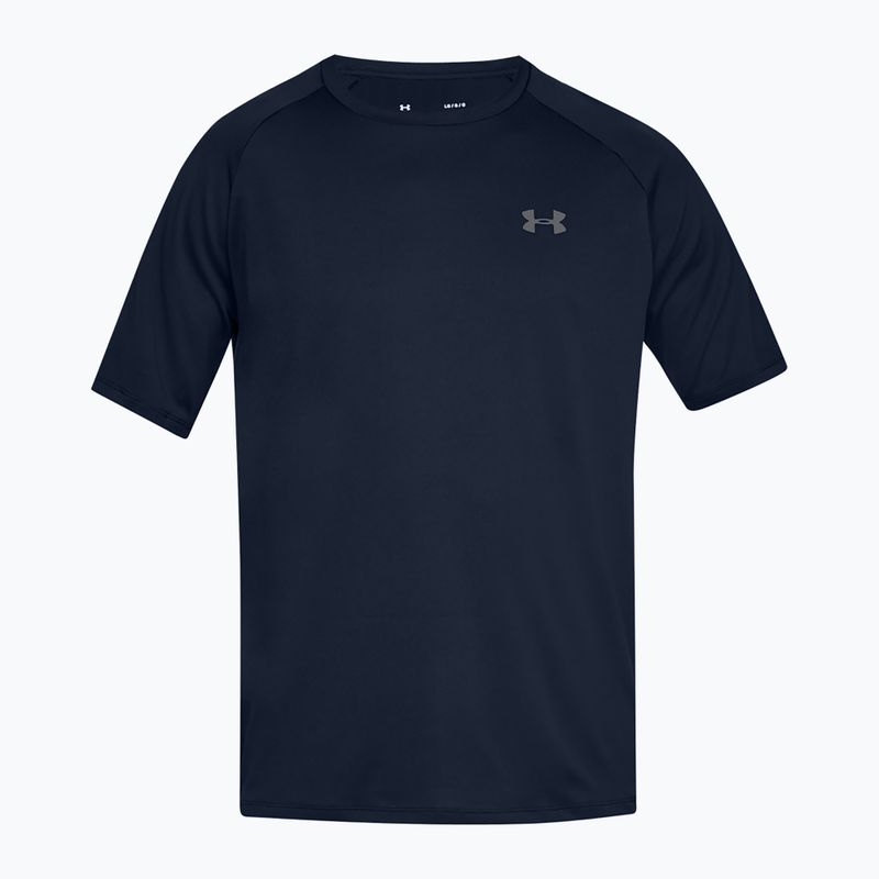 Tricou de antrenament pentru bărbați Under Armour Tech 2.0 academy/graphite 5