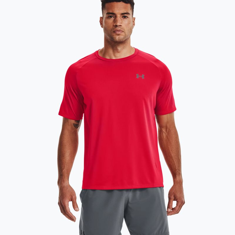 Tricou de antrenament pentru bărbați Under Armour Tech 2.0 SS Tee 600 roșu 1326413