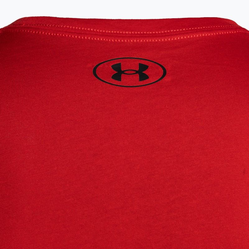 Under Armour Sportstyle Stânga piept SS tricou de antrenament pentru bărbați roșu/negru 7