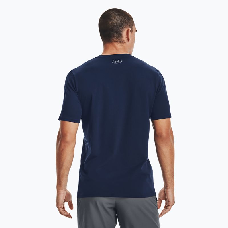 Tricou de antrenament pentru bărbați Under Armour Boxed Sportstyle bleumarin 1329581-408 3