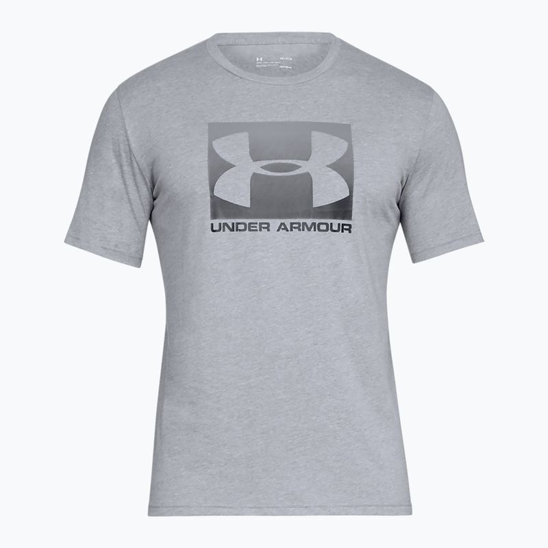 Tricou pentru bărbați Under Armour Boxed Sportstyle steel light heather/graphite/black