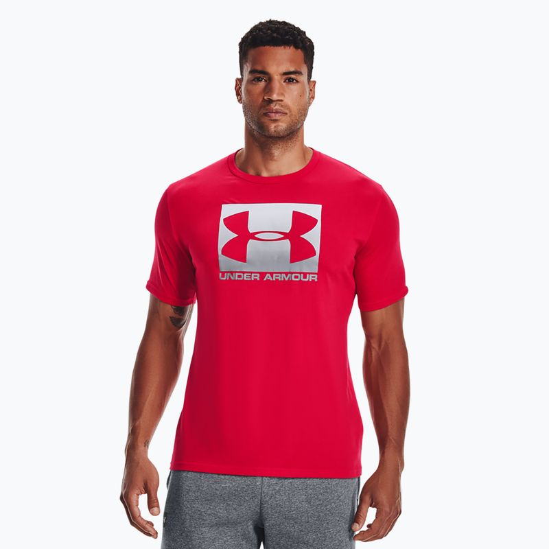 Tricou pentru bărbați Under Armour Boxed Sportstyle red/steel