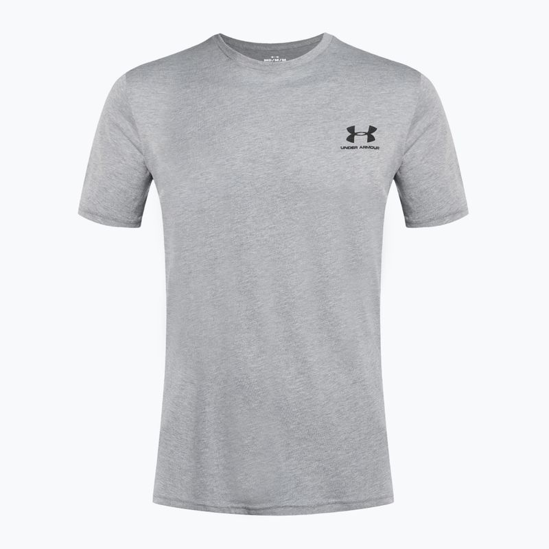 Tricou de antrenament Under Armour Sportstyle pentru bărbați Under Armour Sportstyle Left Chest SS steel light heather/black 4