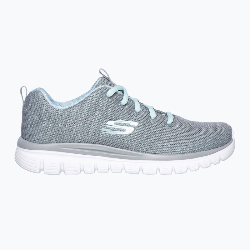 SKECHERS Graceful Twisted Fortune pantofi de antrenament pentru femei gri/mint 8