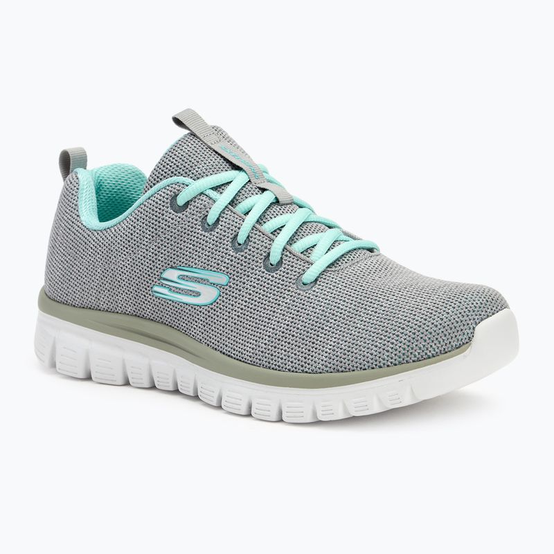 SKECHERS Graceful Twisted Fortune pantofi de antrenament pentru femei gri/mint