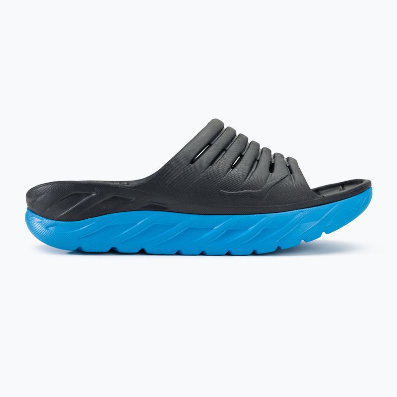 Papuci pentru femei HOKA Ora Recovery Slide 2 ebony/dresden blue 2