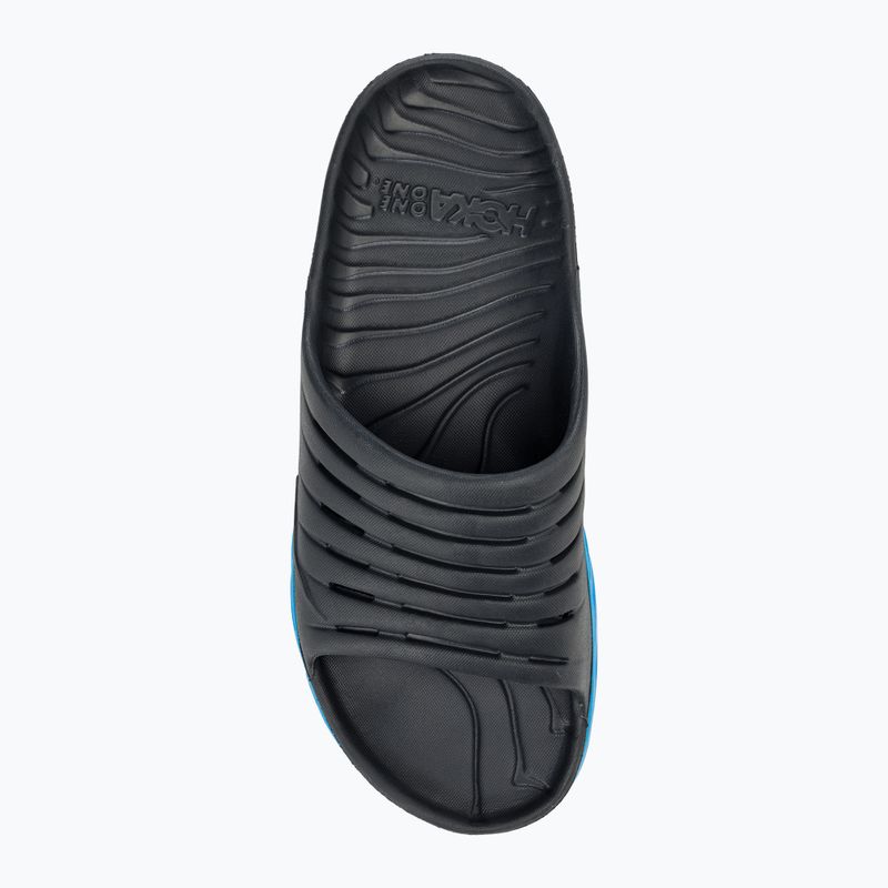 Papuci pentru femei HOKA Ora Recovery Slide 2 ebony/dresden blue 5