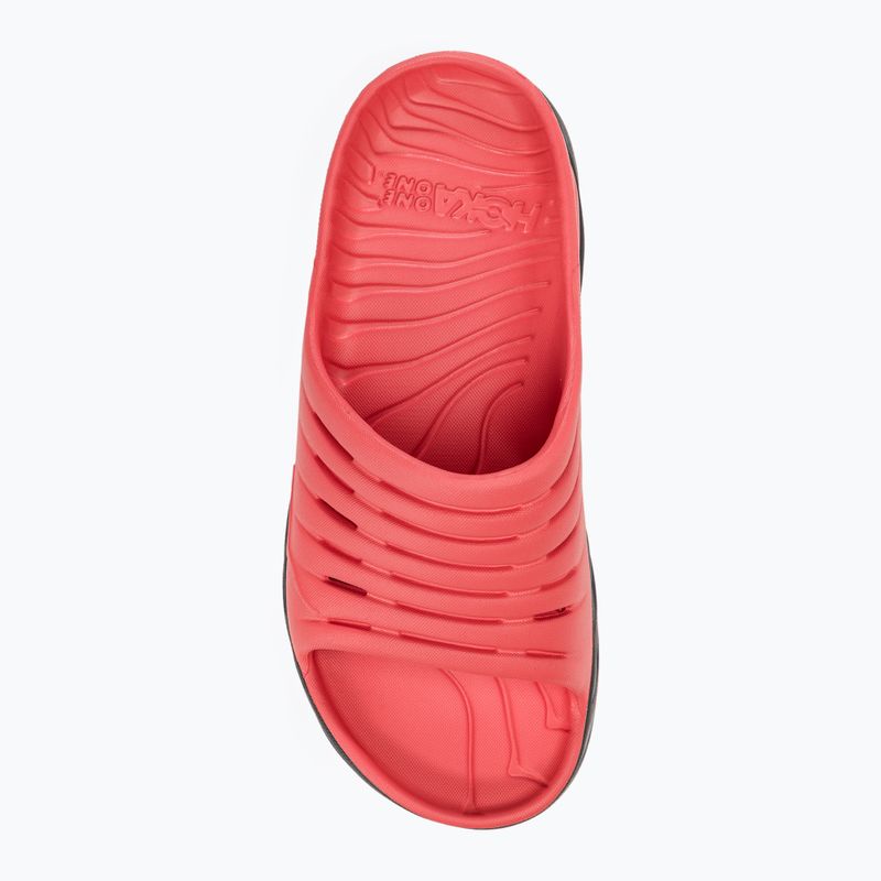 Papuci pentru femei HOKA Ora Recovery Slide 2 ebony/ember glow 5