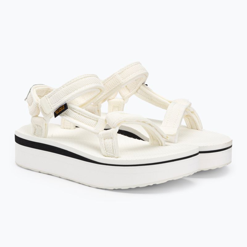 Sandale de drumeție pentru femei Teva Flatform Universal Mesh Print alb strălucitor