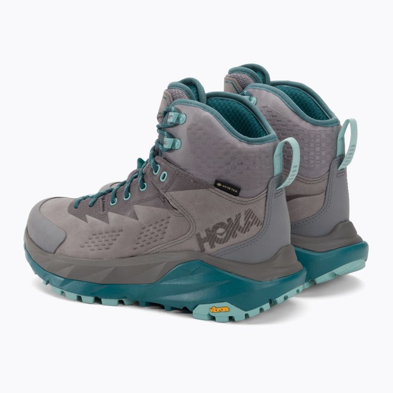 Cizme de trekking pentru femei HOKA Kaha GTX gri înghețat/aqua haze 3