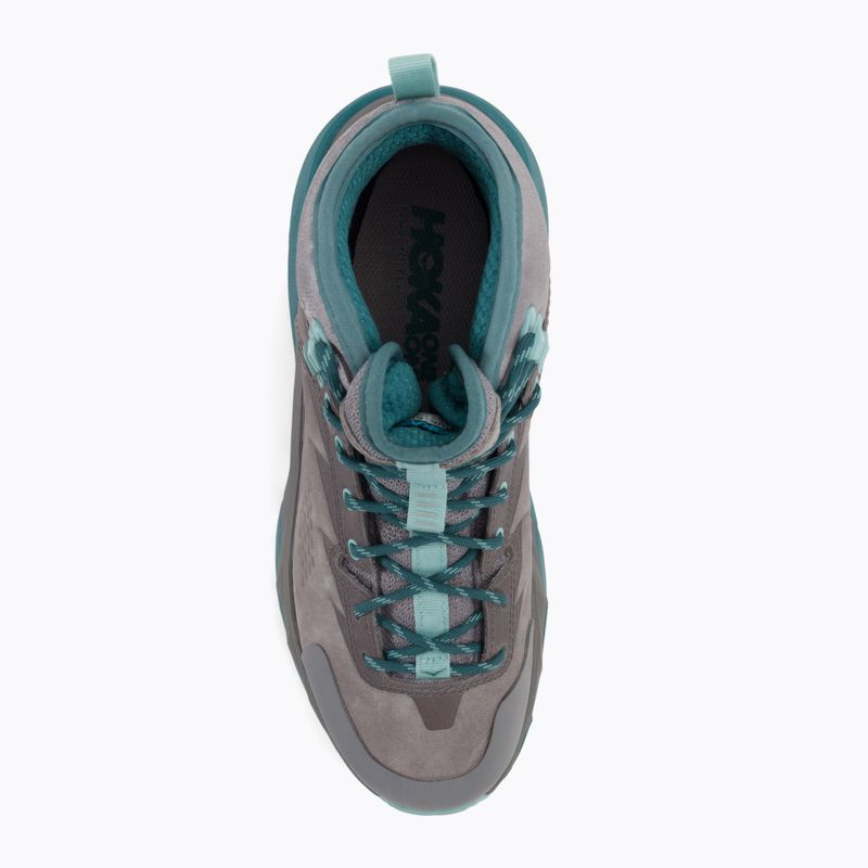 Cizme de trekking pentru femei HOKA Kaha GTX gri înghețat/aqua haze 6