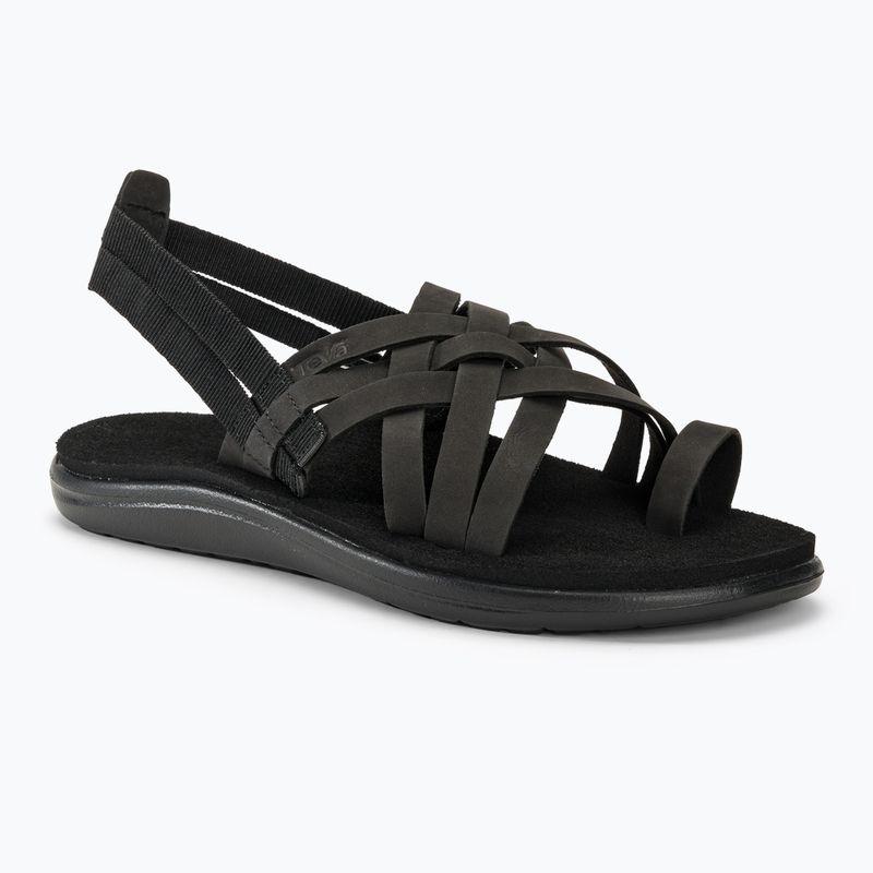 Sandale pentru femei Teva Voya Strappy Leather black