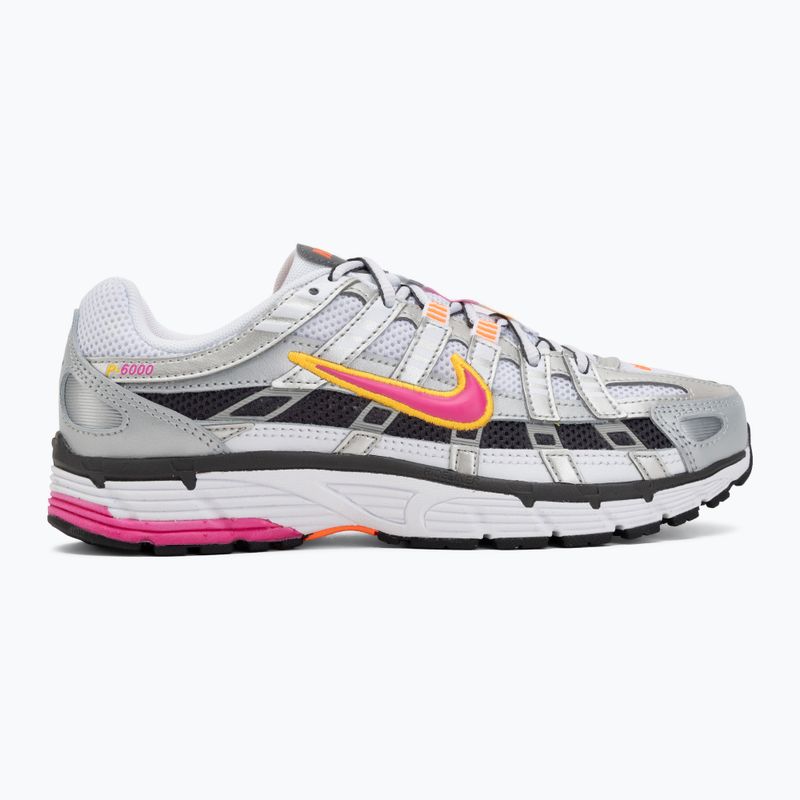 Încălțăminte pentru femei Nike P-6000 white/metallic platinum/laser fuchsia 2