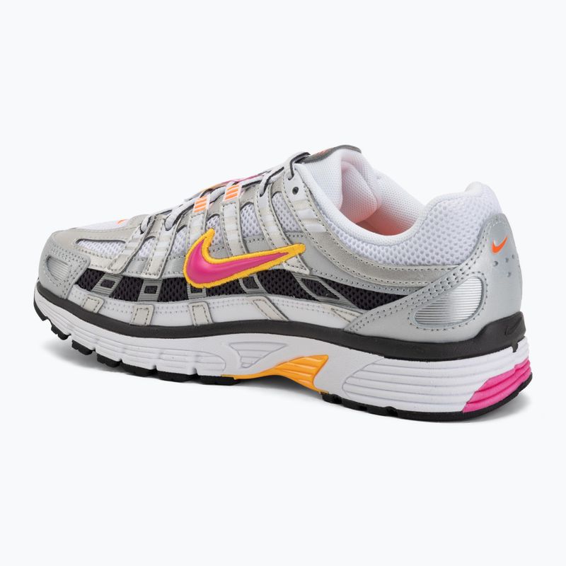 Încălțăminte pentru femei Nike P-6000 white/metallic platinum/laser fuchsia 3