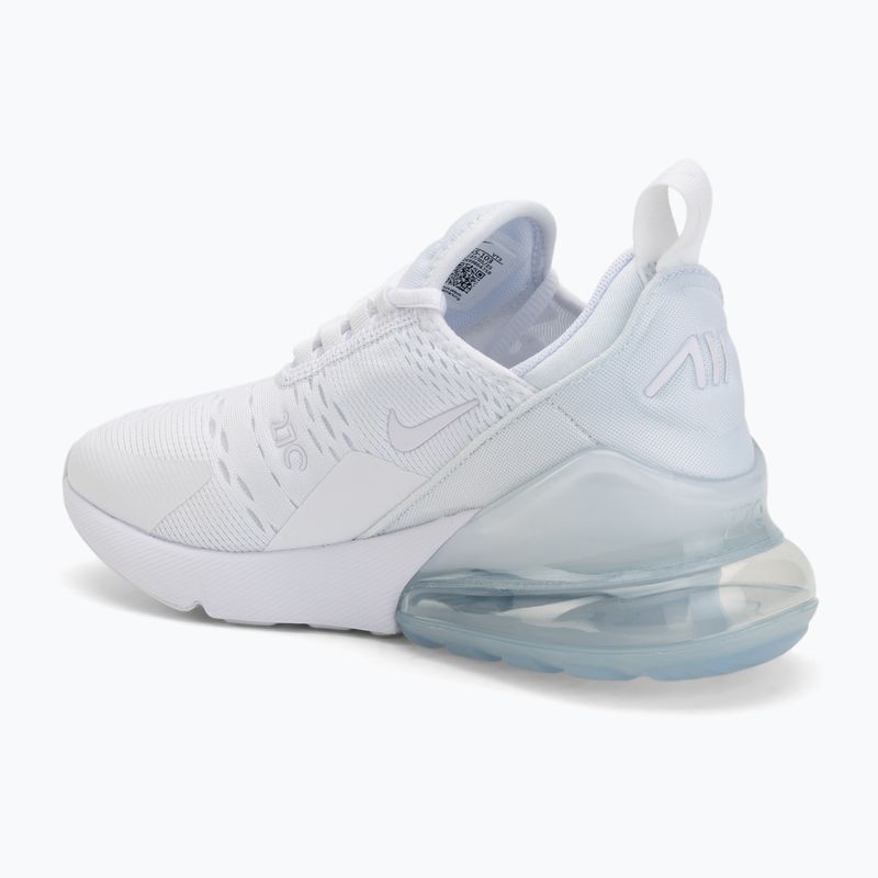 Încălțăminte pentru copii Nike Air Max 270 white/metallic silver/white 3