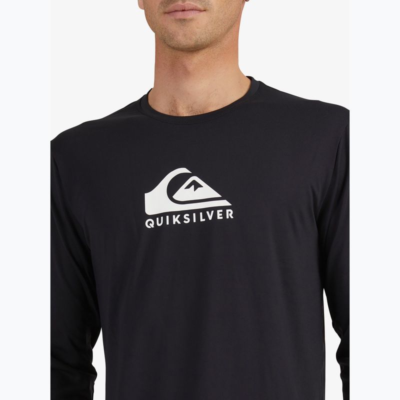 Longsleeve de înot pentru bărbați Quiksilver Solid Streak black 4