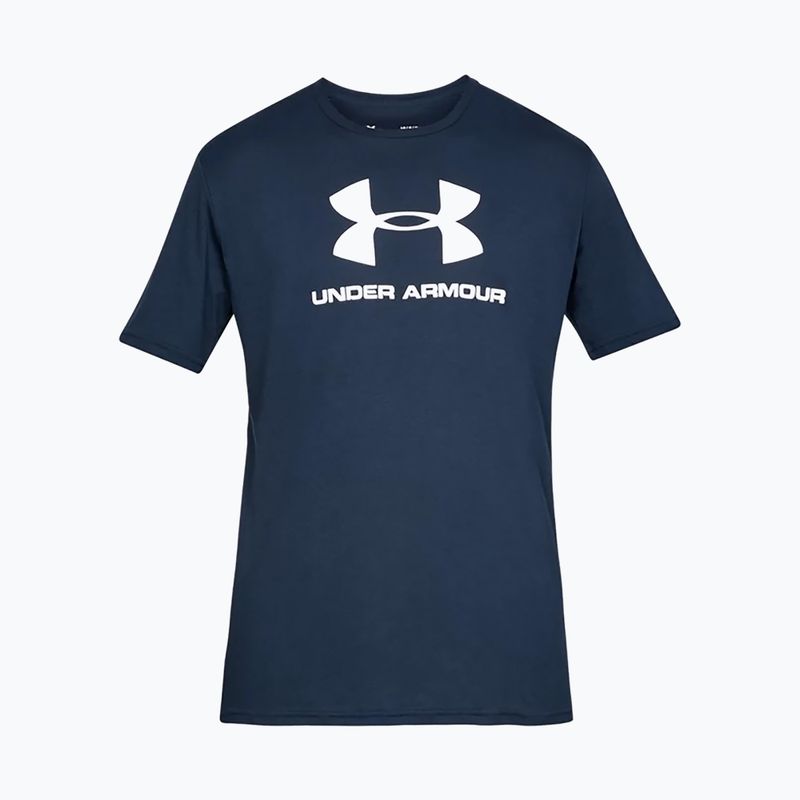Under Armour UA Sportstyle Logo SS tricou de antrenament pentru bărbați albastru marin 1329590