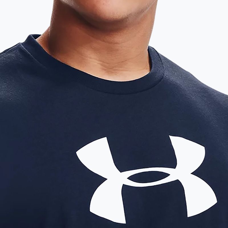 Under Armour UA Sportstyle Logo SS tricou de antrenament pentru bărbați albastru marin 1329590 6