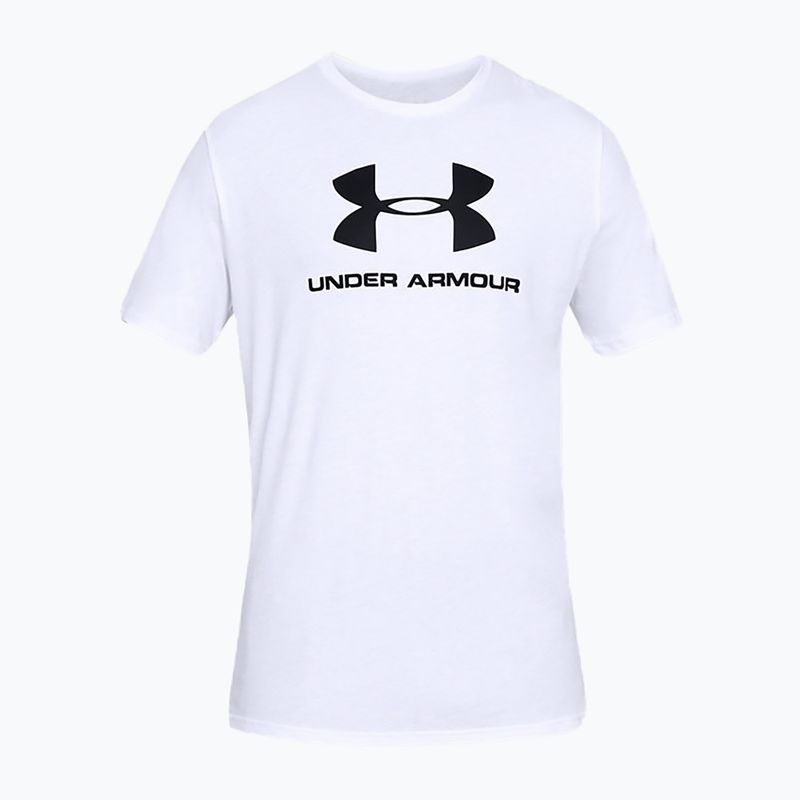 Under Armour Sportstyle Logo SS tricou de antrenament pentru bărbați alb 1329590 3