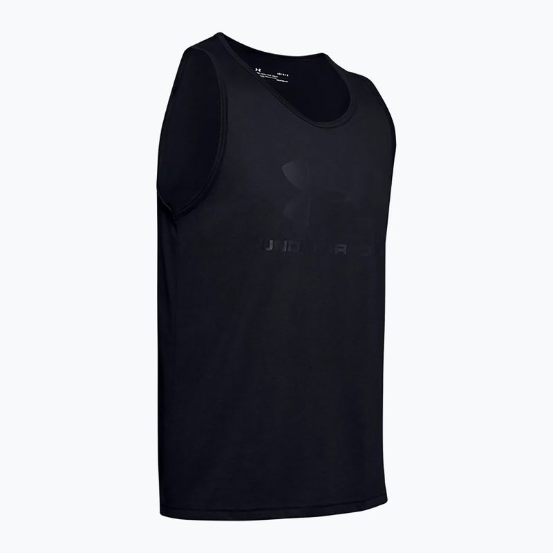 Maieu de antrenament pentru bărbați Under Armour Sportstyle Logo Tank negru 1329589