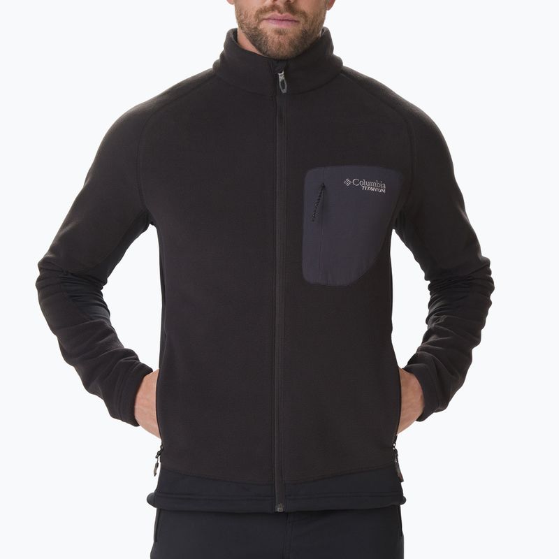 Columbia Titan Pass 2.0 II bărbați Fleece Sweatshirt negru 1866422
