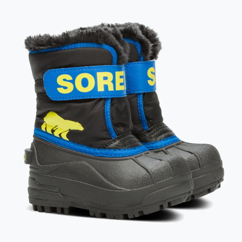 Ghete pentru copii Sorel Snow Commander black/super blue 9