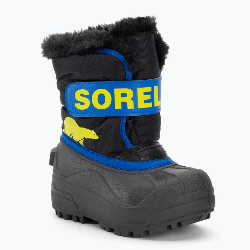 Ghete pentru copii Sorel Snow Commander black/super blue