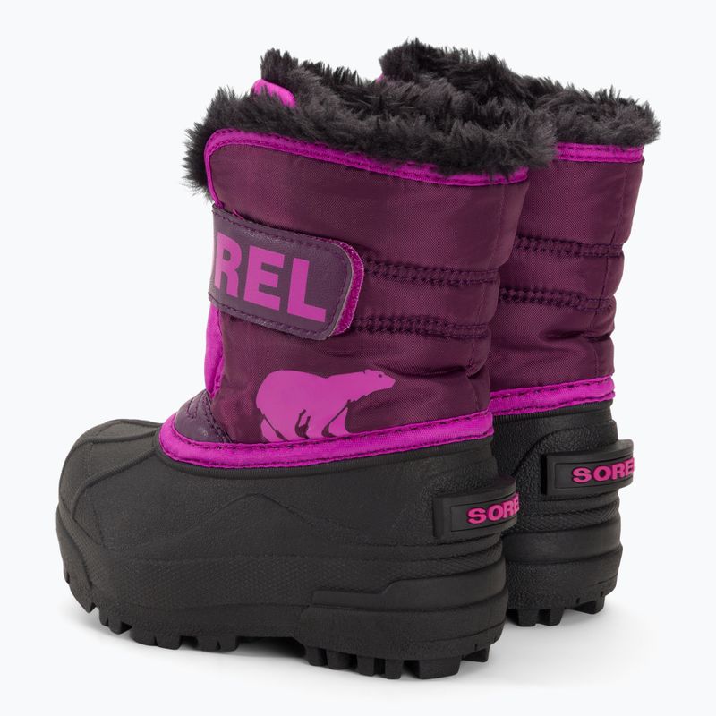 Ghete pentru copii Sorel Snow Commander purple dahlia/groovy pink 3