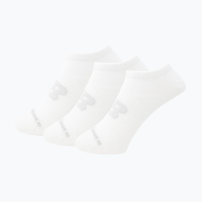 New Balance Flat Knit Flat Knit No Show șosete 3 perechi alb