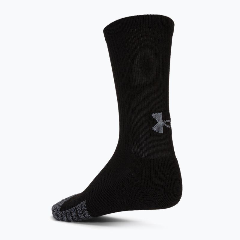 Under Armour Heatgear Crew șosete sport pentru bărbați 3 perechi negru 1346751 3
