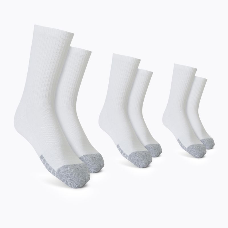 Under Armour Heatgear Crew șosete sport 3 perechi alb 1346751