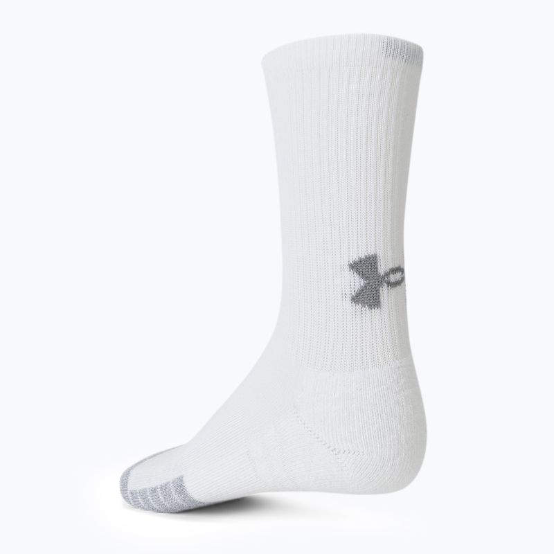 Under Armour Heatgear Crew șosete sport 3 perechi alb 1346751 3