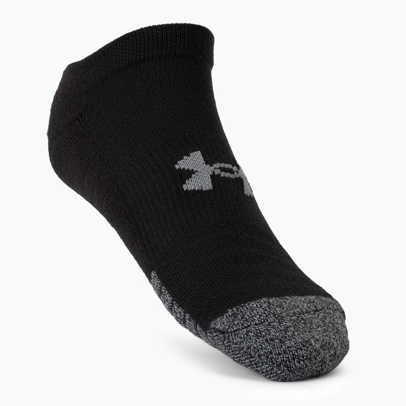 Under Armour Heatgear No Show șosete sport 3 perechi negru 1346755 2