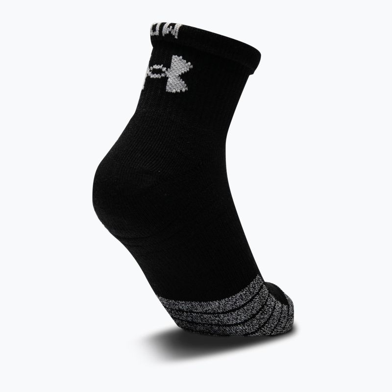 Under Armour Heatgear Quarter șosete sport 3 perechi negru 1353262 2