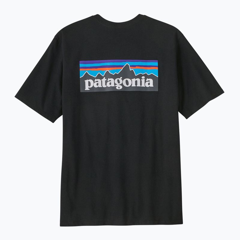 Tricou de trekking pentru bărbați Patagonia P-6 Logo Responsibili-Tee black 3