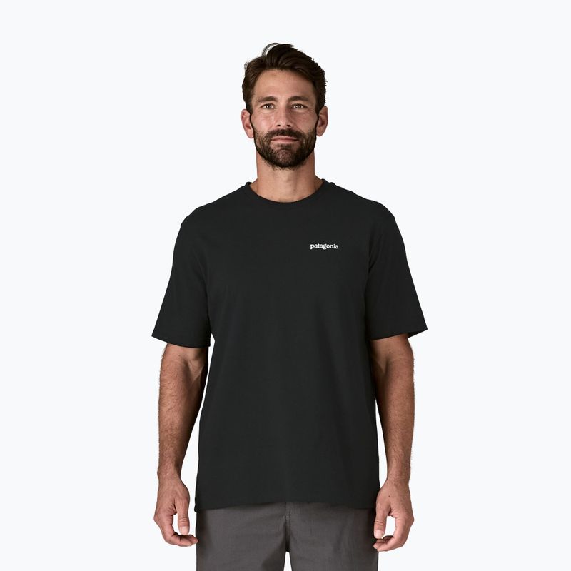 Tricou de trekking pentru bărbați Patagonia P-6 Logo Responsibili-Tee black