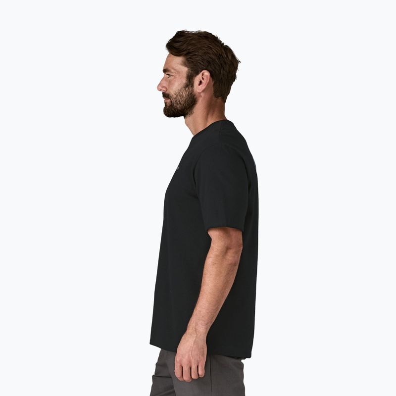 Tricou de trekking pentru bărbați Patagonia P-6 Logo Responsibili-Tee black 4