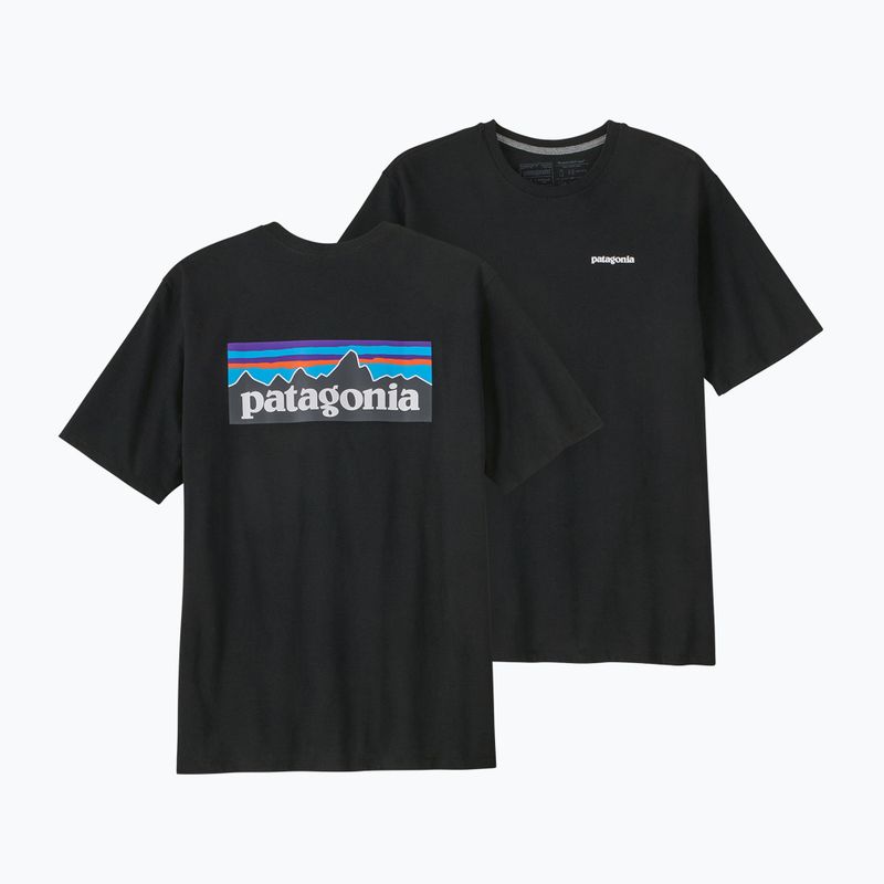 Tricou de trekking pentru bărbați Patagonia P-6 Logo Responsibili-Tee black 7