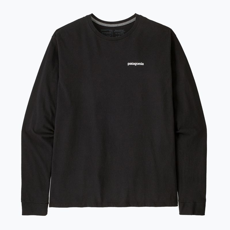 Longsleeve de trekking pentru bărbați Patagonia P-6 Logo Responsibili black 4