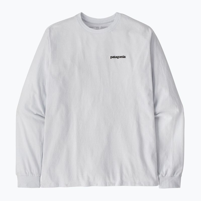 Longsleeve pentru bărbați Patagonia P-6 Logo Responsibili white 3