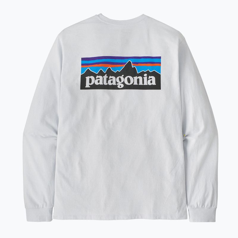 Longsleeve pentru bărbați Patagonia P-6 Logo Responsibili white 5