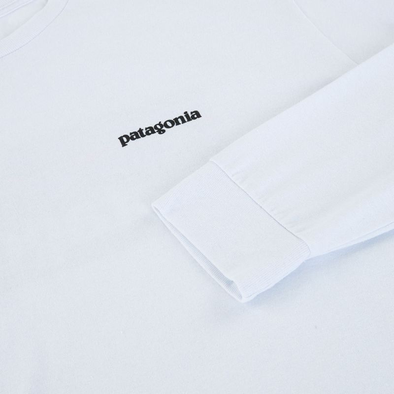Longsleeve pentru bărbați Patagonia P-6 Logo Responsibili white 3