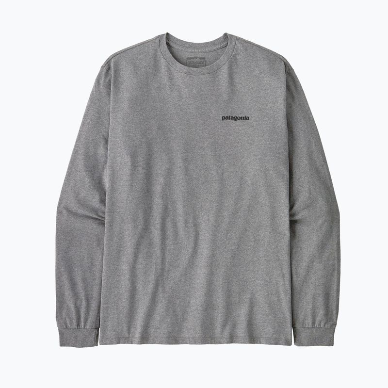 Longsleeve pentru bărbați Patagonia P-6 Logo Responsibili gravel heather 3