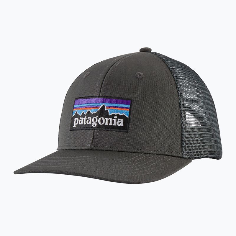 Patagonia P-6 Logo Trucker capacul de Patagonia P-6 Trucker gri forge