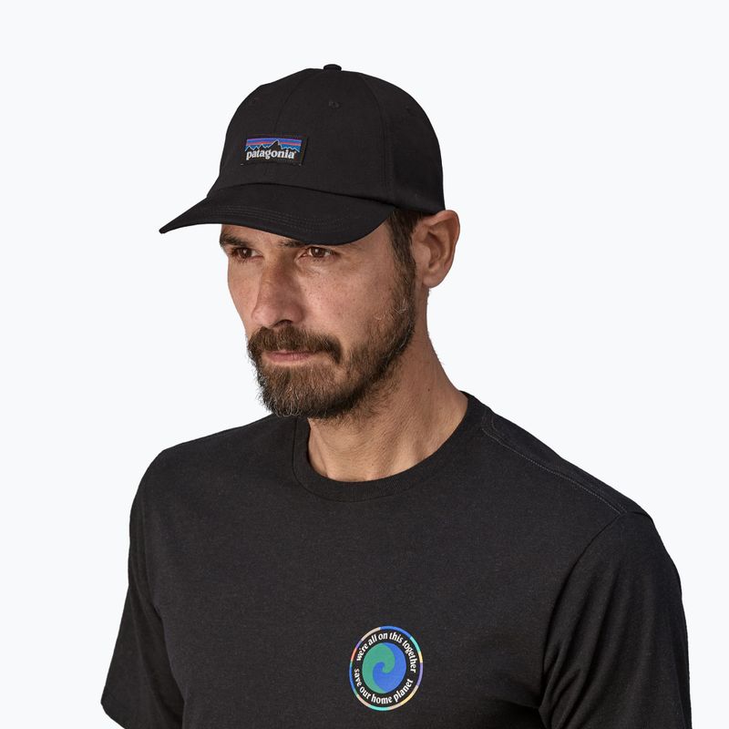 Șapcă cu cozoroc Patagonia P-6 Label Trad black 3