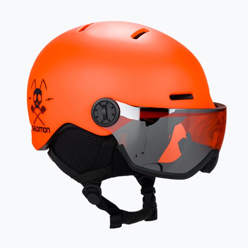 Cască de schi pentru copii Salomon Grom Visor, portocaliu, L40836900