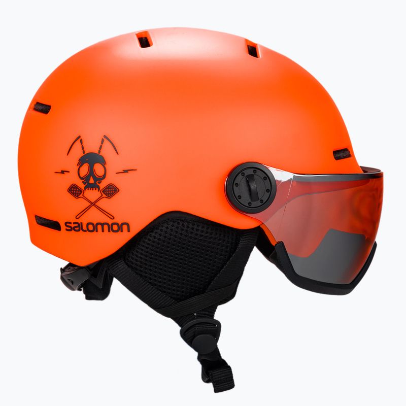Cască de schi pentru copii Salomon Grom Visor, portocaliu, L40836900 4