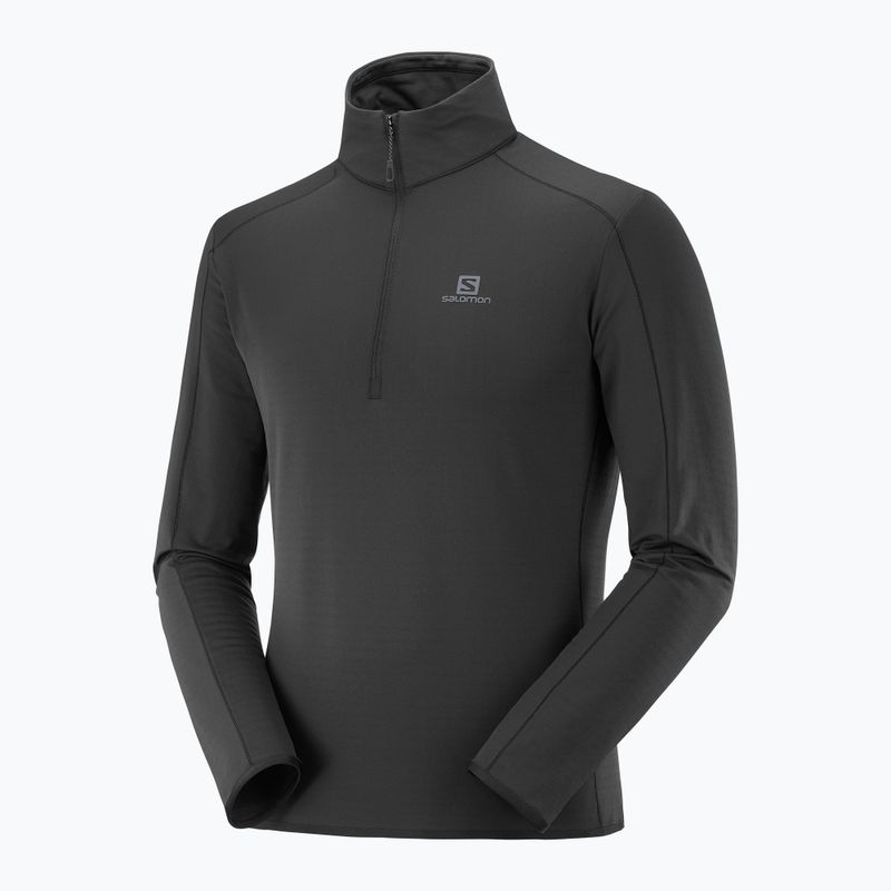 Bărbați Salomon Outrack HZ Mid fleece sweatshirt negru LC1369900