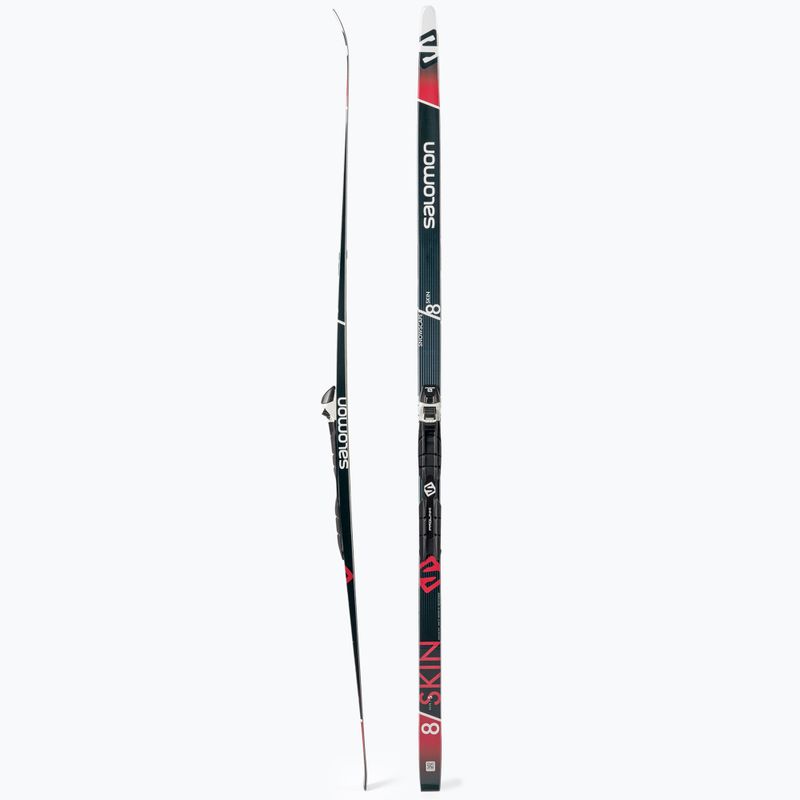 Salomon Snowscape 8 Skin + Prolink Auto schi fond negru/roșu L413753PM 2