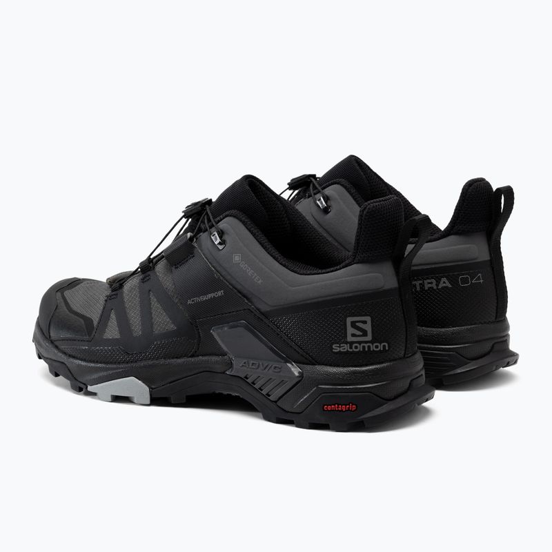 Încălțăminte de trekking pentru bărbați Salomon X Ultra 4 GTX negru-gri L41385100 3